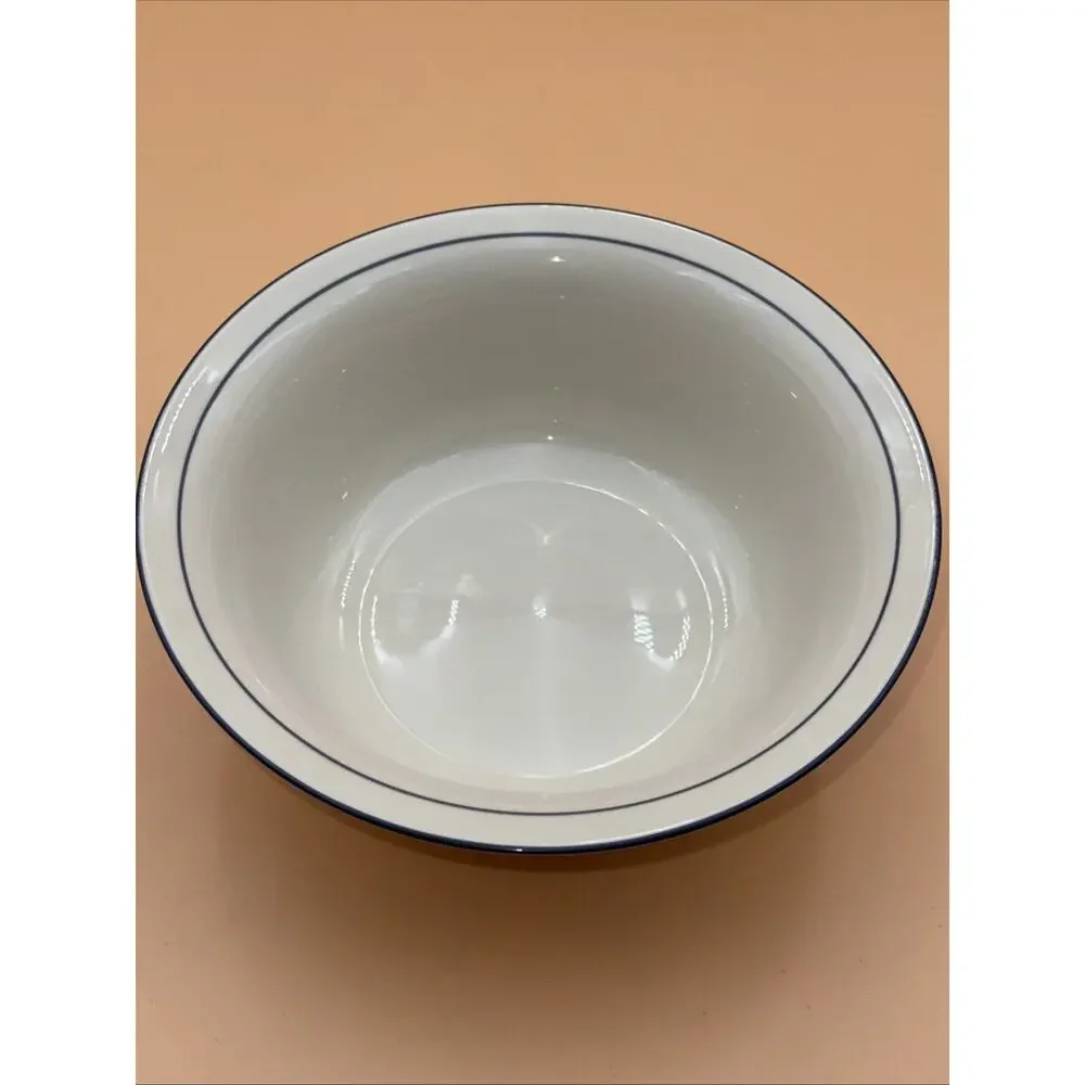 Lenox Chinastone Poppies On Blue Vegetable Bowl 8 1/2